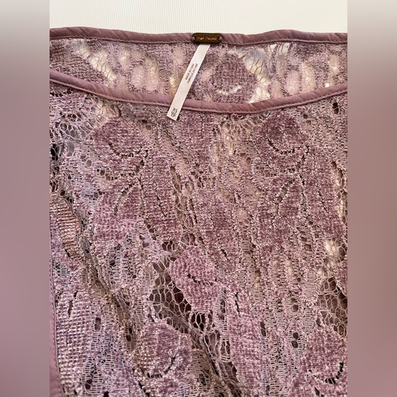 Free People Ruby Purple Lace Floral Dress - Picture 5 of 6